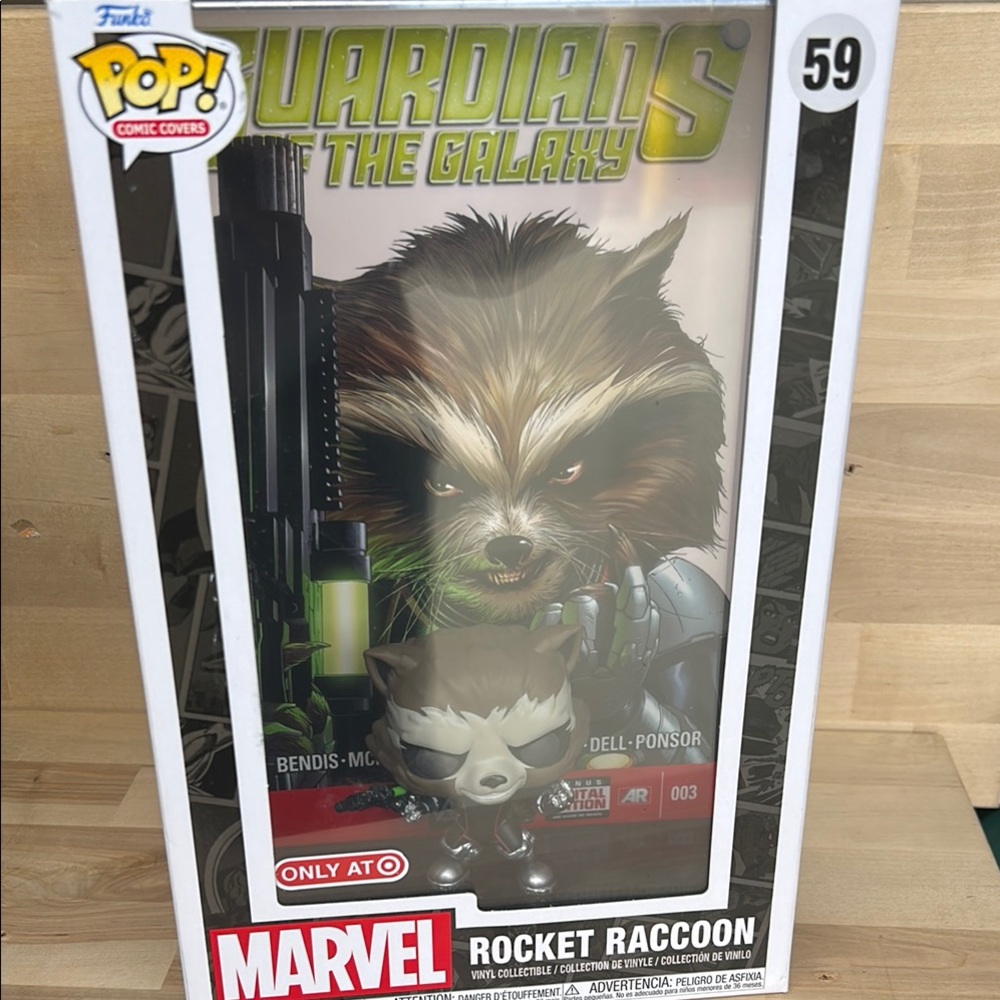 Funko PopComic Covers Marvel Rocket Raccoon 59 Target Exclusive Guardians Galaxy